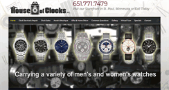 Desktop Screenshot of houseofclocksmn.com