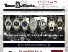 Tablet Screenshot of houseofclocksmn.com